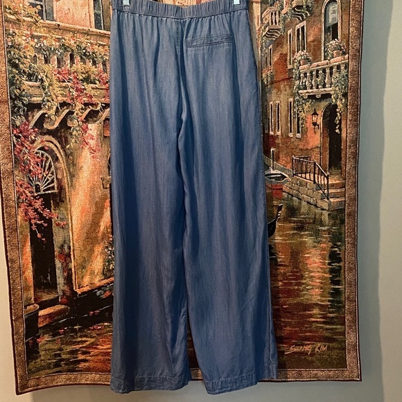 Nordstrom Caslon Blue Wide-Leg Pants - Picture 2 of 4